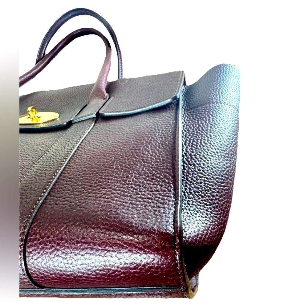 MULBERRY Oxblood Maroon Leather Classic Large Bayswater Tote Bag New Style - Picture 9 of 16